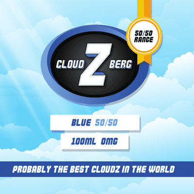blue 50 50 cloudzberg eliquid uk